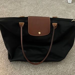 Black Longchamp Original Tote